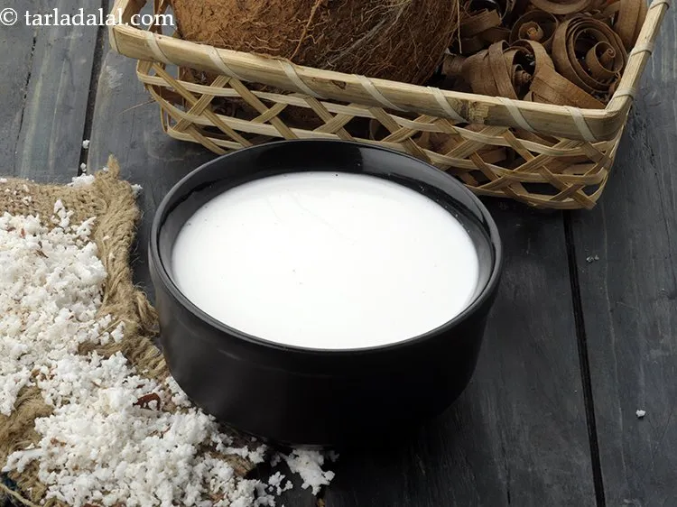 Step 4 – Add 1 cup&nbsp;<a href="https://www.tarladalal.com/glossary-coconut-milk-nariyal-ka-doodh-861i">coconut milk</a>.