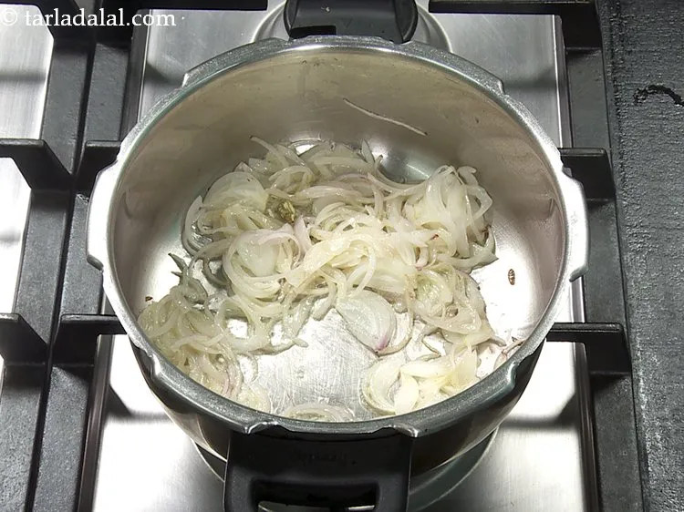 Step 27 – Saut&eacute; on a medium flame for 1 minute.