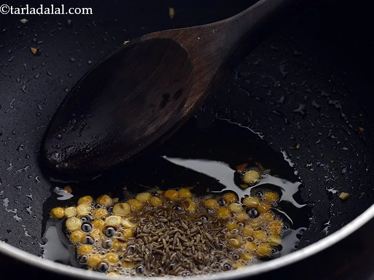 Step 20 – Add the cumin seeds.