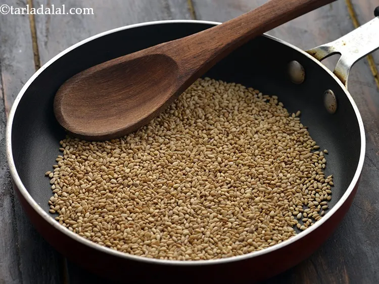 Step 11 – Dry roast on a medium flame for 3 to 4 minutes, while stirring continuously. They …