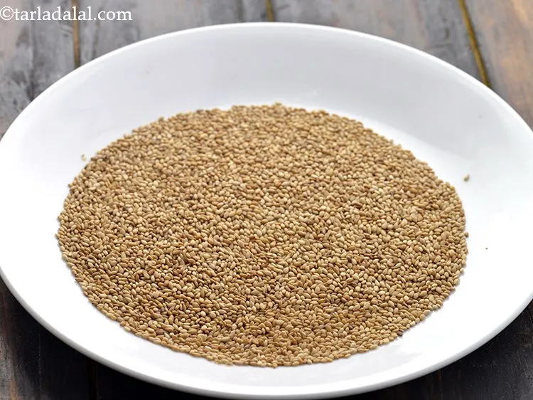 Step 12 – Allow the sesame seeds to cool completely. It is very important to cool the sesame …