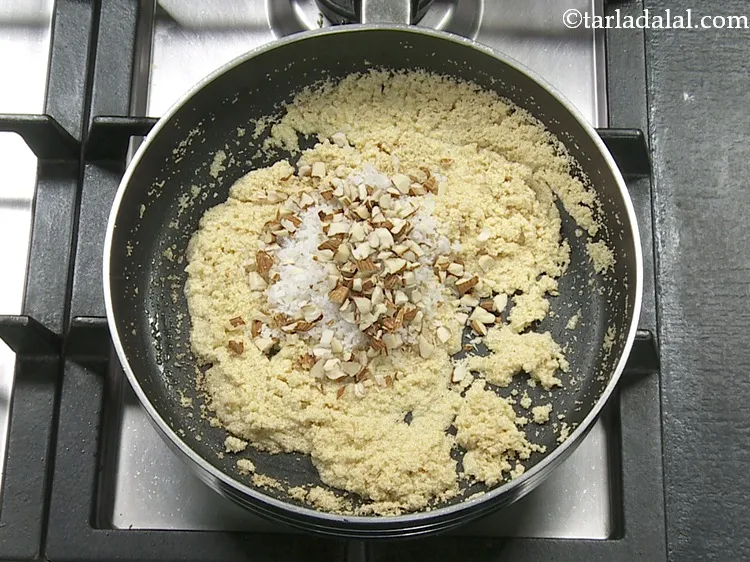 Step 6 – <p>Add the almonds.</p>