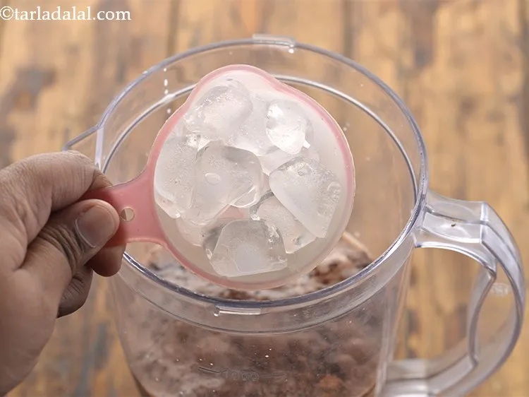 Step 5 – Add 10 ice-cubes.