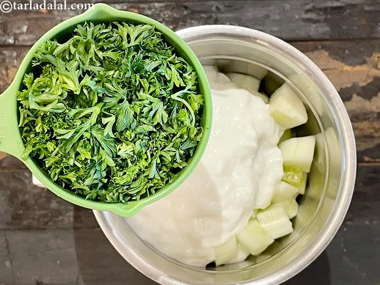 Step 5 – Add&nbsp;1/4 cup chopped parsley. If you don&#39;t want parsley, you can use spinach.&nbsp;<a href="https://www.tarladalal.com/recipes-using-parsley-393">Parsley</a>&nbsp;is a …