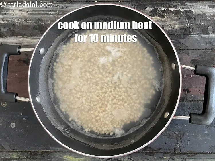 Step 10 – <meta charset="UTF-8" />Cook on a medium flame for 10 minutes,&nbsp;while stirring occasionally.&nbsp;&nbsp;<br /> &nbsp;