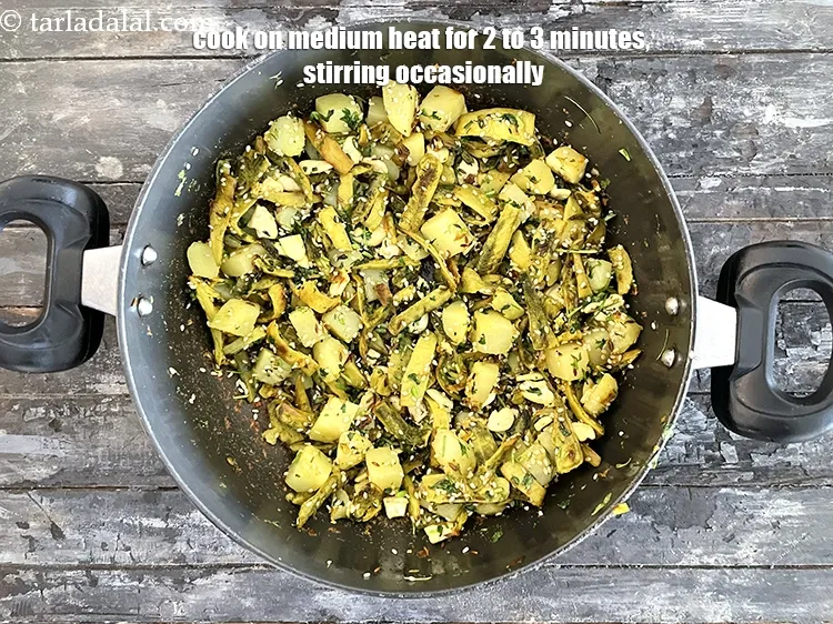 Step 29 – Cook on a medium flame for more 2 to 3 minutes, while stirring occasionally.