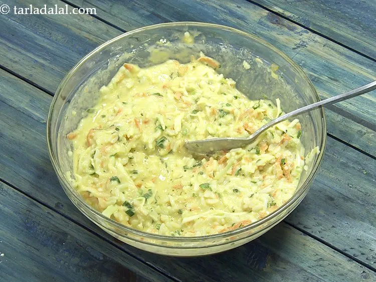 Step 12 – Combine all the ingredients in a bowl and mix well to make a batter of …