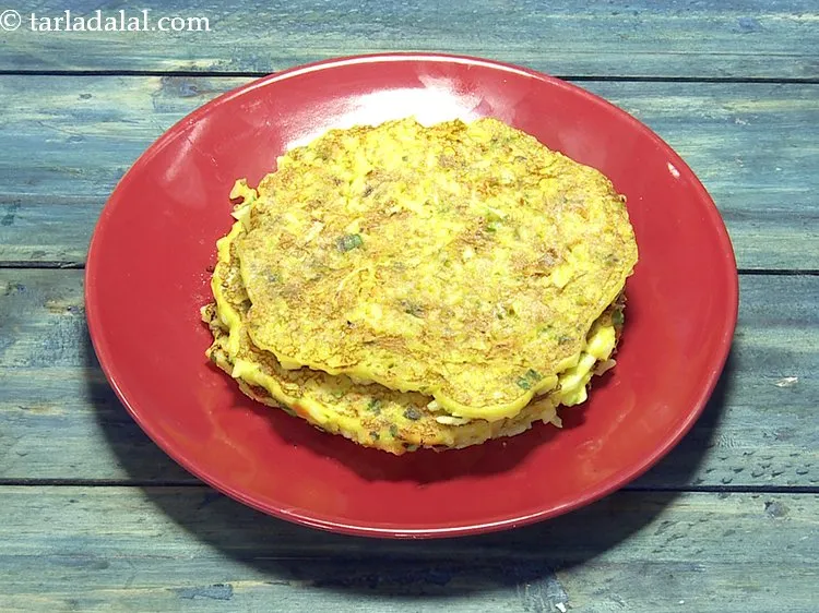 Step 18 – Repeat steps 1 to 5 to make 9 more cooked rice pancakes.