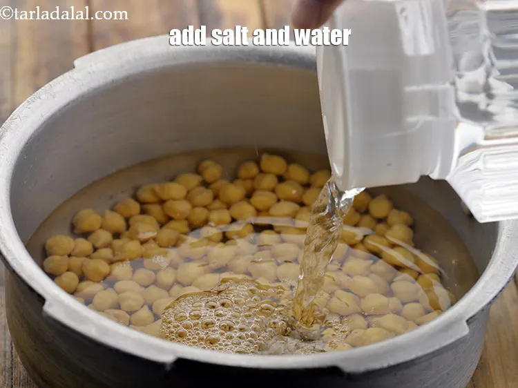 Step 10 – Add salt and 3&nbsp;cups of water.