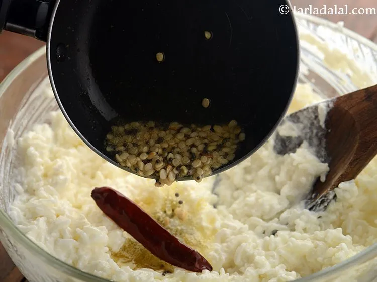 Step 25 – You can make this curd rice in advance and refrigerate it. Before serving, just put …