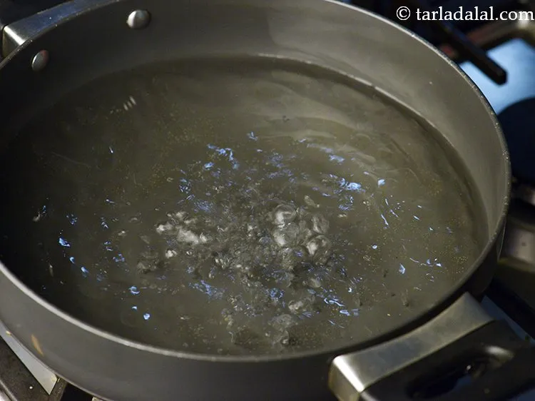 Step 4 – Boil 4 cups of water in a deep pan. Alternatively, you can even pressure cook …