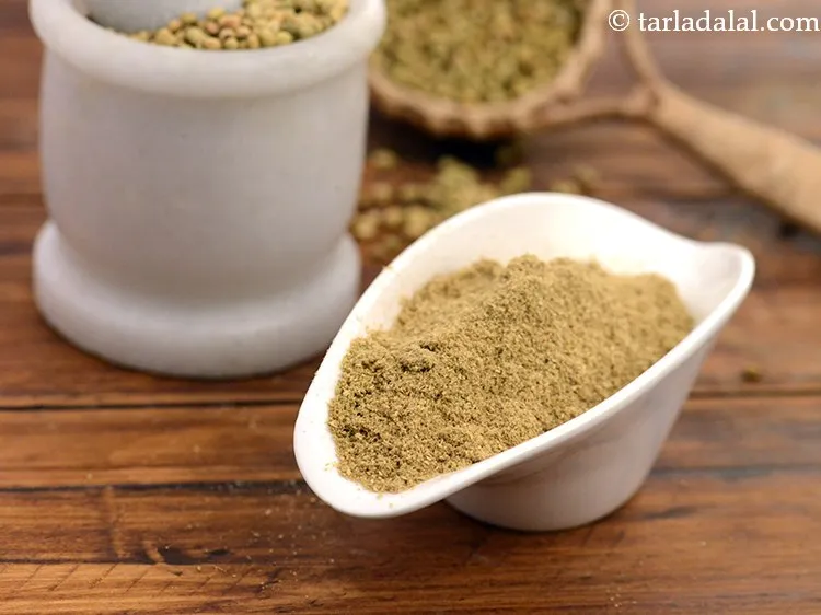 Step 20 – Add 1/2 tsp&nbsp;<a href="https://www.tarladalal.com/glossary-coriander-powder-dhania-powder-370i">coriander (dhania) powder</a>.
