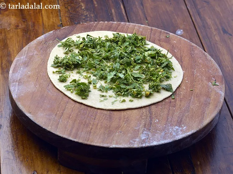 Step 19 – Sprinkle a portion of the stuffing evenly over it.