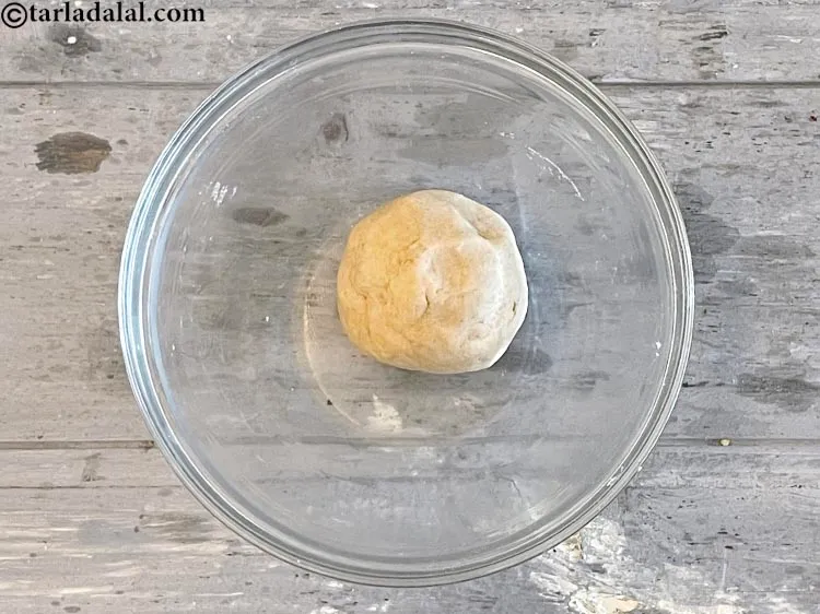 Step 6 – Knead to make a semi-stiff smooth.