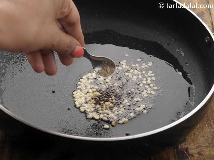 Step 13 – Add asafoetida. Asafoetida is always used in Indian cooking as it aids digestion.