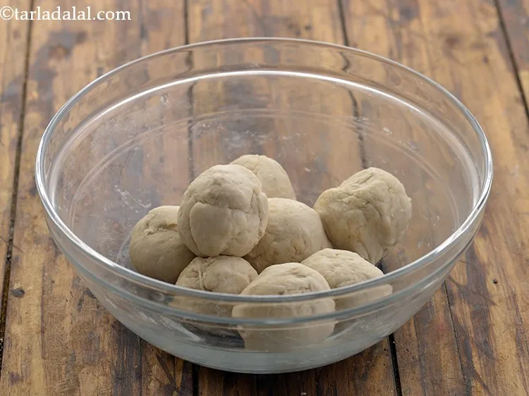 Step 17 – Divide the tortilla dough into 8 equal portions.