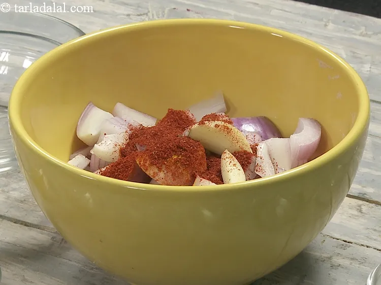 Step 20 – Add 1 1/2 tsp&nbsp;<a href="https://www.tarladalal.com/glossary-chilli-powder-red-chilli-powder-339i">chilli powder</a>.