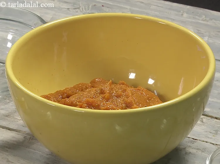 Step 21 – Blend into a smooth paste without using water. Keep aside.