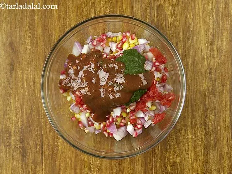 Step 11 – Add the sweet chutney. Refer our recipe with detailed step by step photos to make …