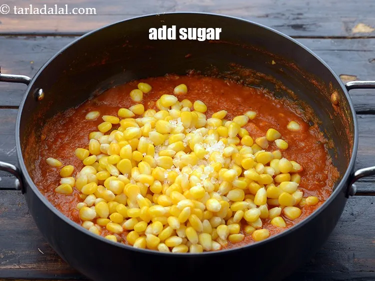 Step 24 – Add 1 tsp of&nbsp;<a href="https://www.tarladalal.com/glossary-sugar-chini-shakkar-278i">sugar</a>.&nbsp;