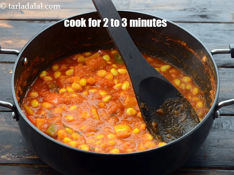 Step 26 – Mix well and cook on a medium flame for 2 to 3 minutes, while stirring …