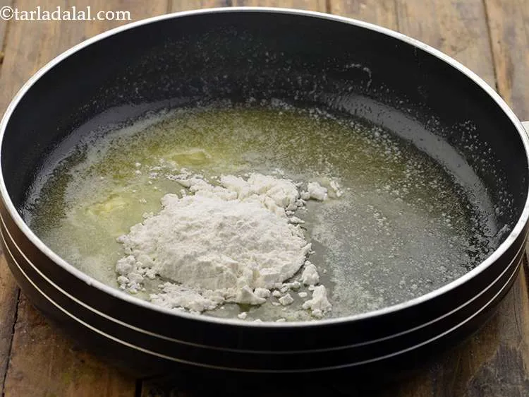 Step 2 – Add the plain flour.