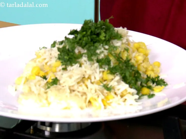 Step 9 – Add chopped coriander.