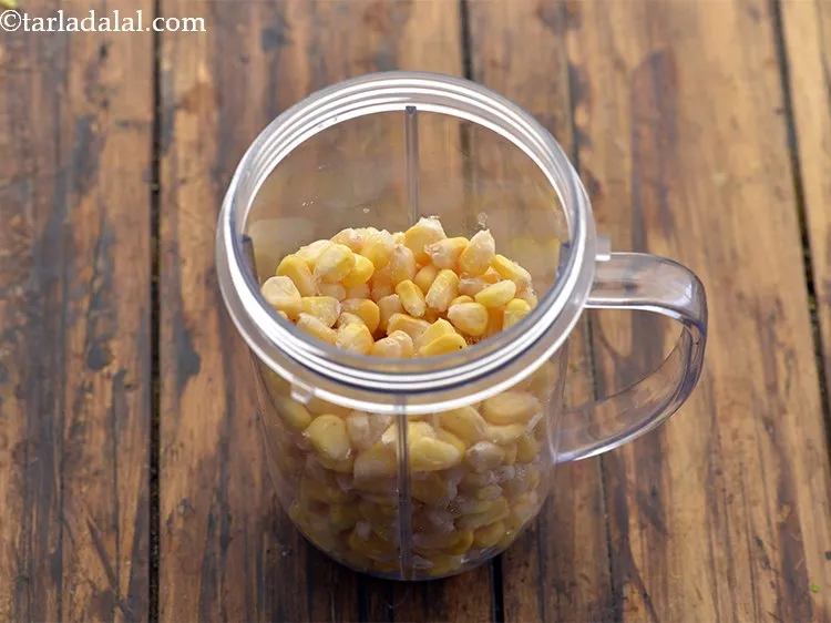 Step 2 – To make the batter for&nbsp;<strong>corn dosa | instant corn dosa | no fermentation sweet corn …