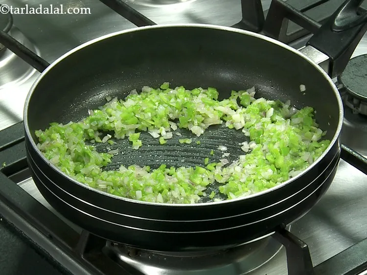 Step 17 – Saut&eacute; on a medium flame for 2 minutes.