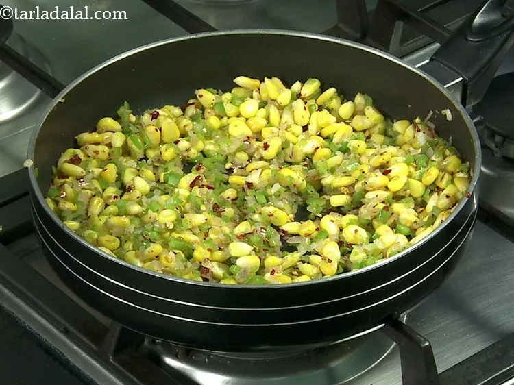 Step 20 – Saut&eacute; on a medium flame for 1 minute.