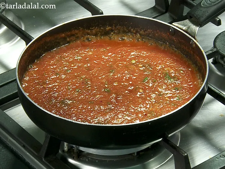 Step 33 – Mix well and cook on a medium flame for 3 to 4 minutes, while stirring …