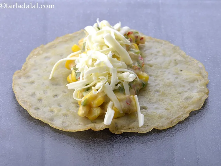 Step 37 – Sprinkle 1 tbsp of cheese evenly over it. Instead of processed cheese, you can make …