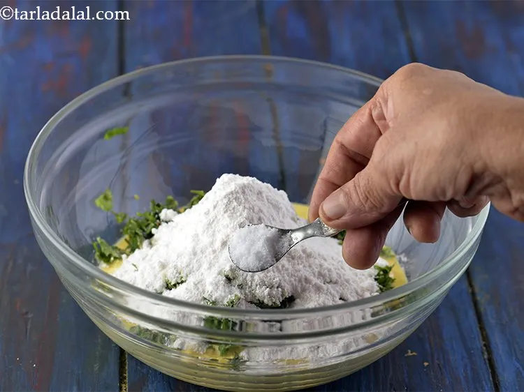 स्टेप 8 – नमक डालें।