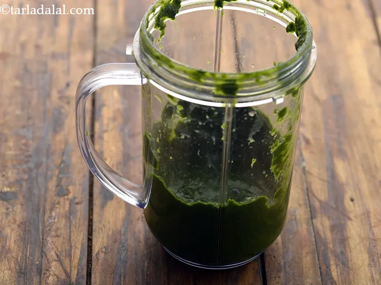 Step 11 – Grind it into a smooth puree and keep aside.