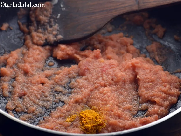Step 16 – Add the turmeric powder.