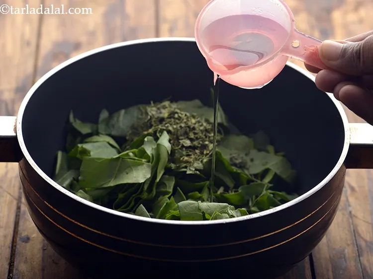 Step 4 – Further, add 1/4 cup of water.