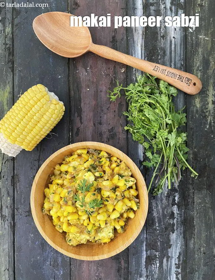 Step 17 – Serve <strong>corn paneer sabzi | Indian sweet corn paneer bhaji | makai paneer sabzi |</strong>&nbsp;<strong>sweet …