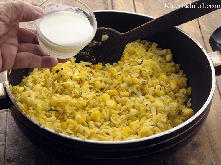 Step 16 – Add the milk.