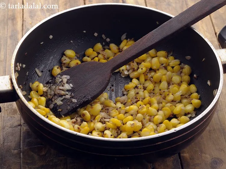 Step 7 – Saute on a medium flame for 1 minute.