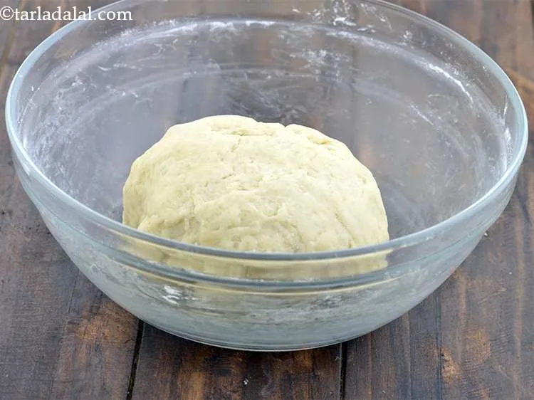 Step 8 – Mix well and knead into a semi-soft dough using enough water. Knead well for 4 …