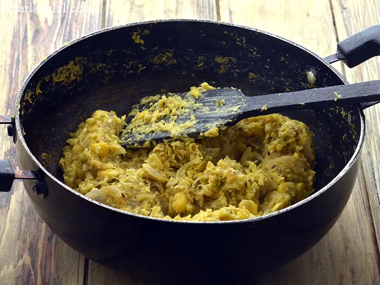 Step 24 – Mix well and cook on a medium flame for 6 minutes, while stirring occasionally.