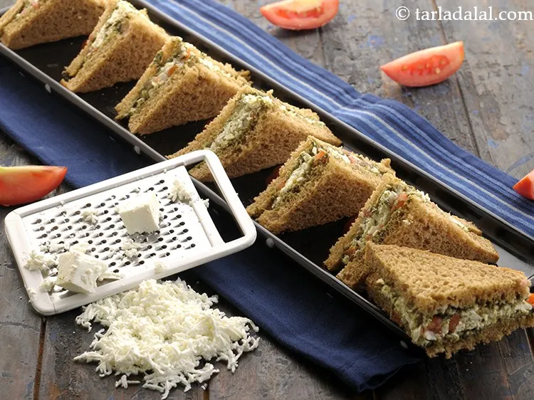 Step 27 – Serve the&nbsp;<strong>cottage cheese and tomato sandwich | healthy tomato and paneer chutney &nbsp;sandwich |&nbsp;</strong>&nbsp;immediately.