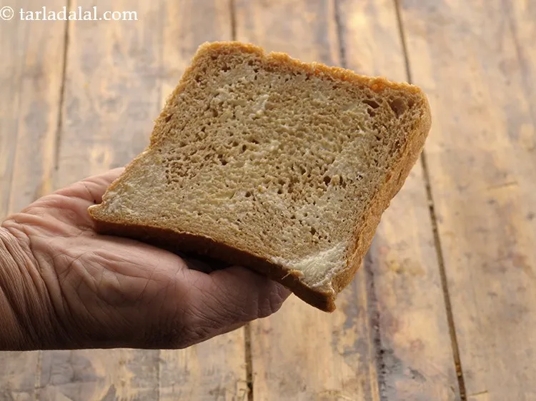 Step 21 – To make <strong>cottage cheese tomato and chutney sandwich</strong>, apply &frac12; tsp of butter on each …