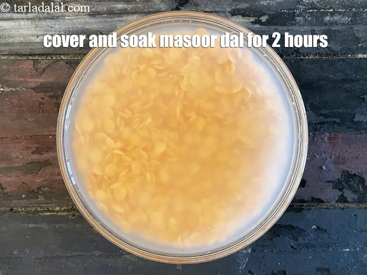 Step 7 – Cover and soak for 2&nbsp;hours.