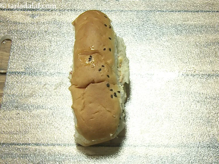 Step 16 – Close the hot dog roll.