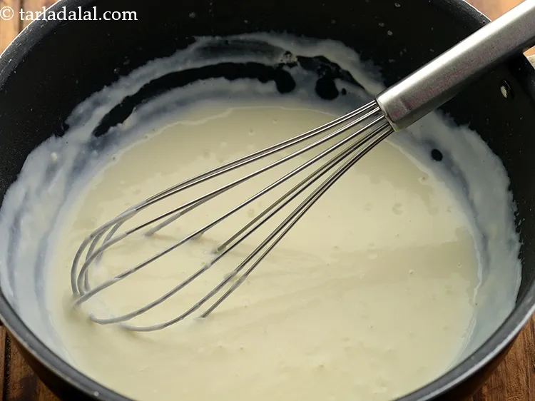 Step 15 – Cook on a medium flame for 5 minutes, while stirring occasionally with a whisk.