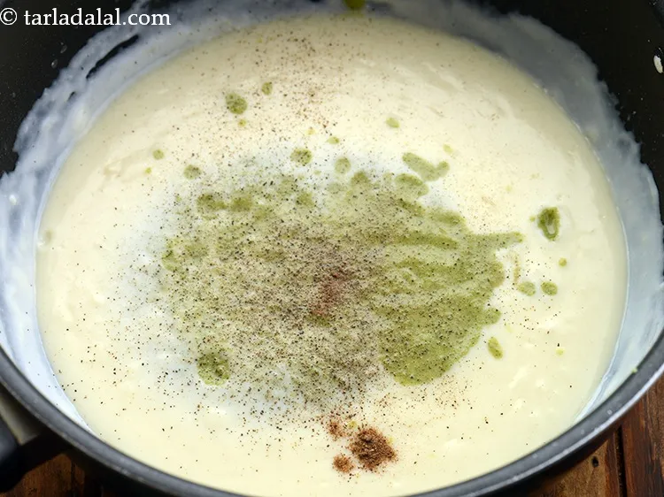 Step 18 – Add nutmeg powder.&nbsp;