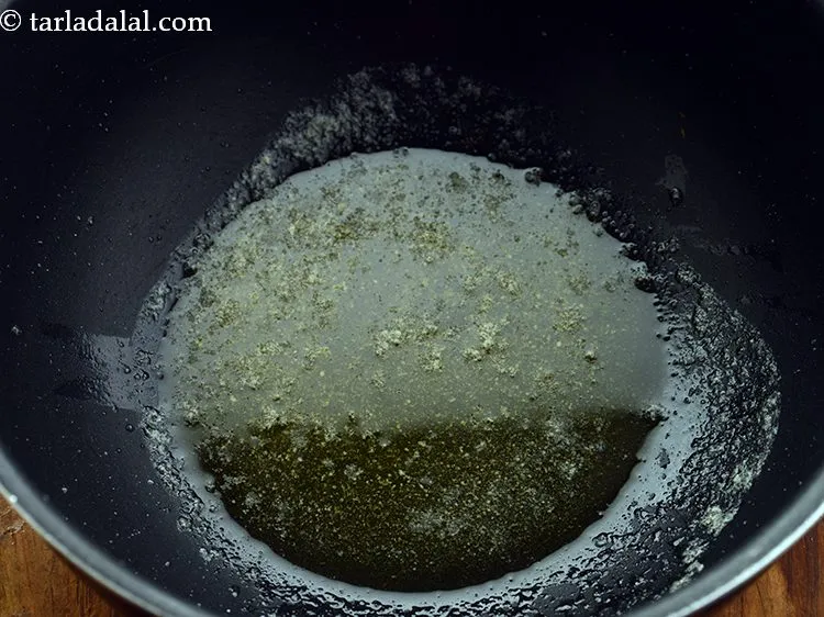 Step 11 – Again, heat butter in another deep non-stick pan.