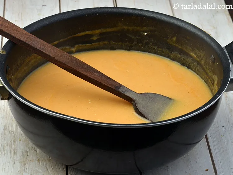 Step 34 – Mix well and cook on a medium flame for 1 minute, while stirring occasionally.