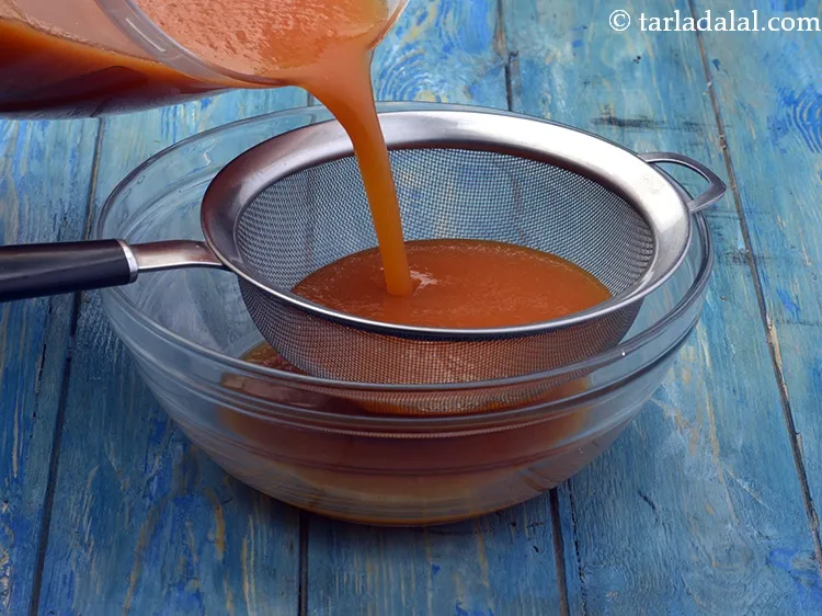 Step 27 – Strain it using a strainer.